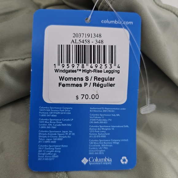 Columbia Women's Windgates High-Rise Leggings Sz S - Picture 10 of 12